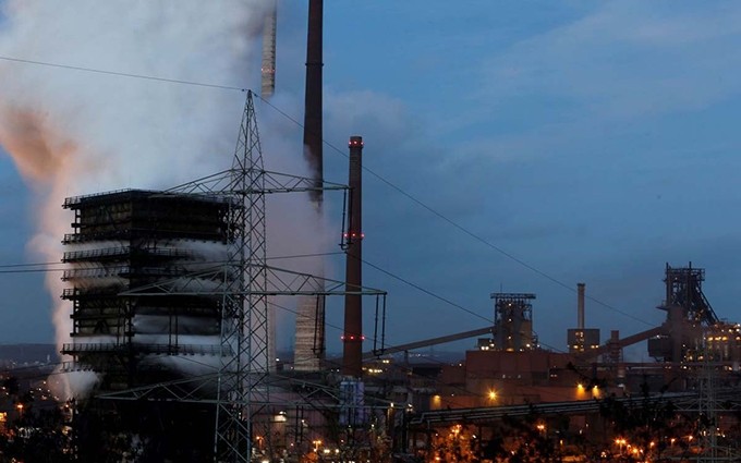 Vista panorámica de la planta de ThyssenKrupp Steel Europe en Duisburgo, Alemania, el 7 de enero de 2020. (Fotografía: Reuters)