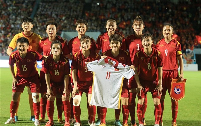 La selección femenina de fútbol de Vietnam. (Fotografía: VFF)