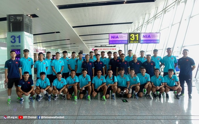 La selección nacional de fútbol sub-19 de Vietnam. (Fotografía: VFF)